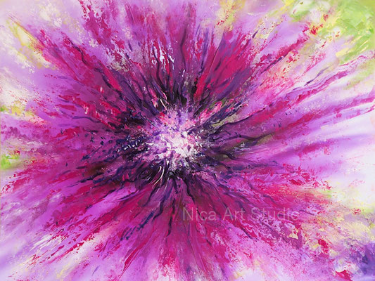 Flower abstraction, 2021, 30 x 30 cm, photography with oil color