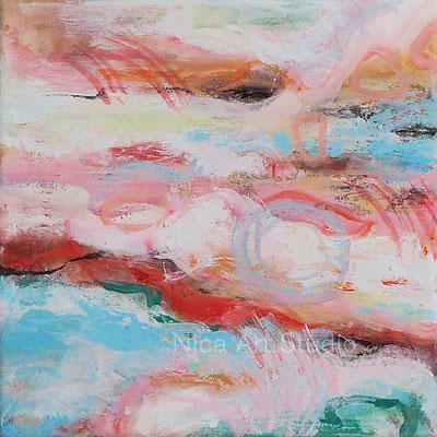 Summer Vibes 1, 2022, 30 x 30 cm, acrylic painting on canvas