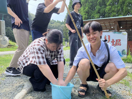 1日目釣り（蛍ヶ池　自然釣り堀りセンター）