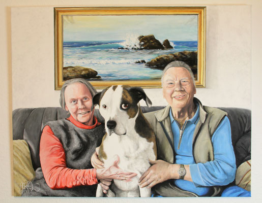 Portrait, Acryl auf Leinwand, 100 X 80 cm / Foto NH