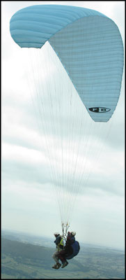 Paragliding above Abergavenny (50th birthday treat)