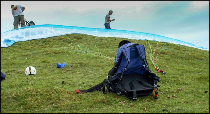 Paragliding above Abergavenny (50th birthday treat)