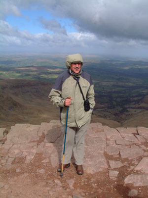 Ivan, Phil, Richard and Will on Pen-Y-Fan in the Brecons