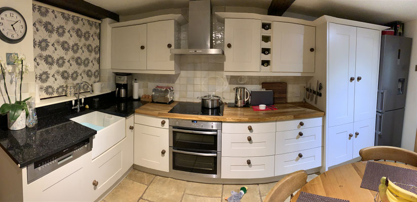 Newly painted kitchen