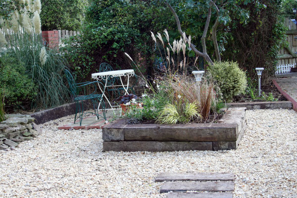 The shingle garden maturing