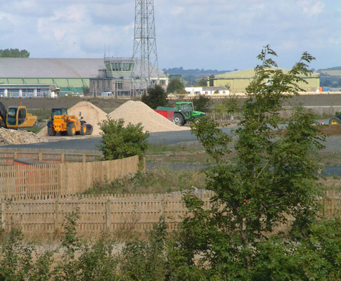 Around the ponds behind the airfield and foot & mouth burial site