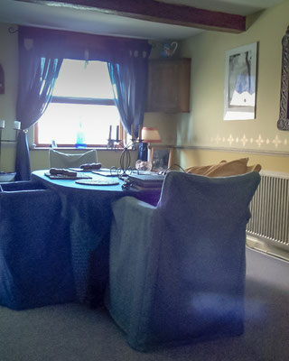 Dining room at Huxleys Barn