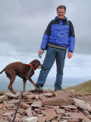 Ivan, Phil, Richard and Will on Pen-Y-Fan in the Brecons