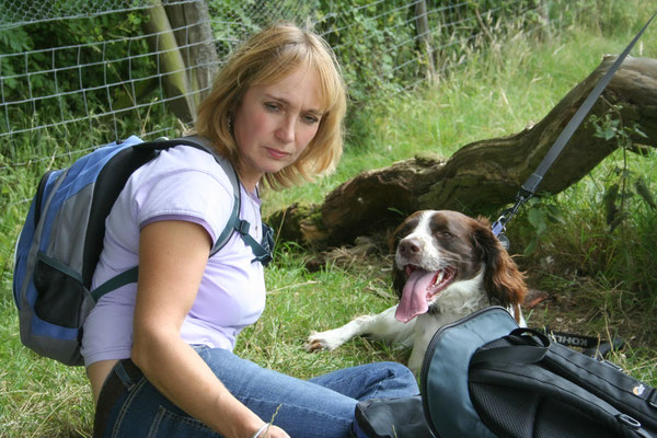 Ben comes to stay - walking on Bredon Hill