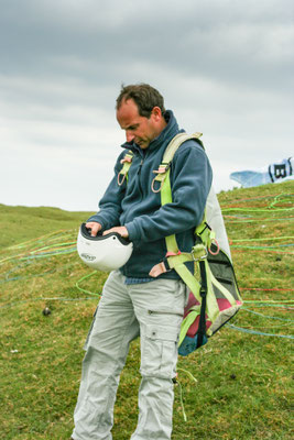 Paragliding above Abergavenny (50th birthday treat)