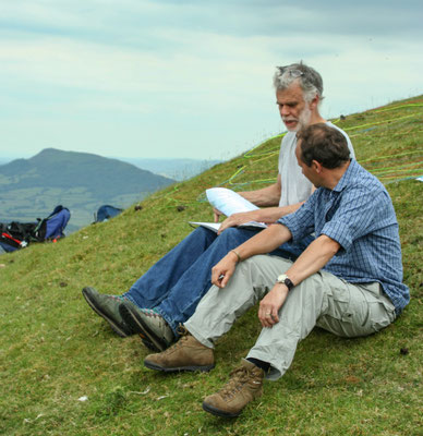 Paragliding above Abergavenny (50th birthday treat)