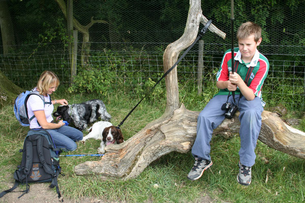 Ben comes to stay - walking on Bredon Hill