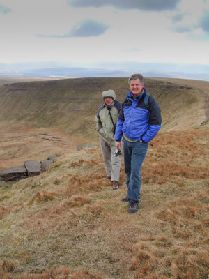 Ivan, Phil, Richard and Will on Pen-Y-Fan in the Brecons
