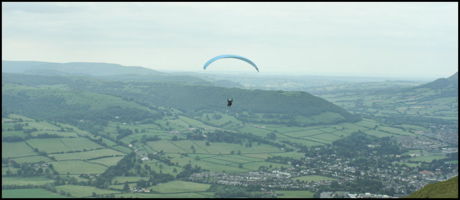 Paragliding above Abergavenny (50th birthday treat)