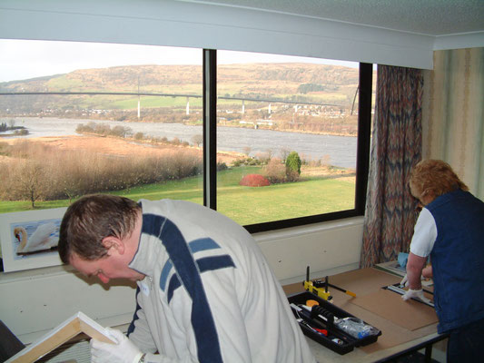 First big away training session with DIYframing - Erskine Bridge Hotel, Glasgow