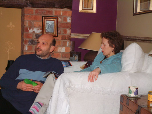 Colin & Kathryn visit at Huxley's