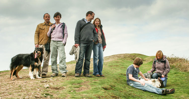 Family meet up on the Malverns