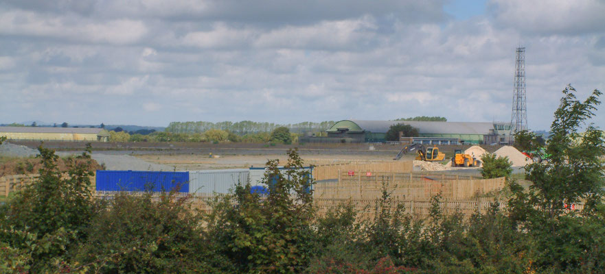 Around the ponds behind the airfield and foot & mouth burial site