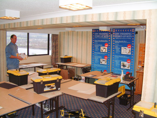 First big away training session with DIYframing - Erskine Bridge Hotel, Glasgow