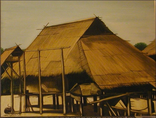 (Stelzenhaus (50 x 40 cm)