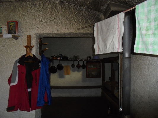 La partie couchage au fond
