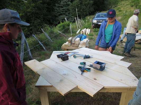 Construction de la table