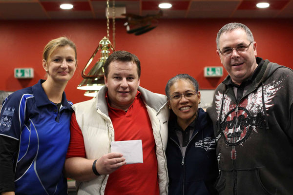 4. Platz Team Antje Materne, Sven Skolaster, Sandra Lei Schwarz, Heinz Werner Schwarz