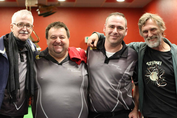 2. Platz Team Lothar Krause, Jürgen Rohmann, Markus Naue, Werner Köhler-Schnettker
