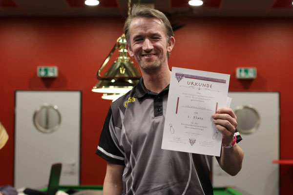 1. Platz Vereinsmeisterschaft Herren: Christian Czech