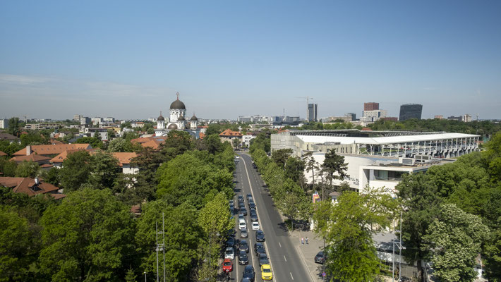Blick vom Triumph Arch Bukarest