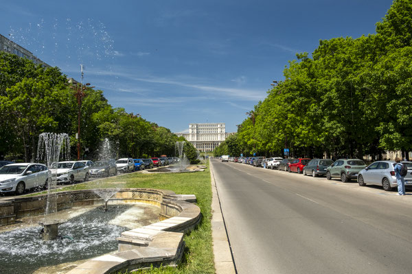 Blick zum Justiz Palast von Nicolae Ceaușescu