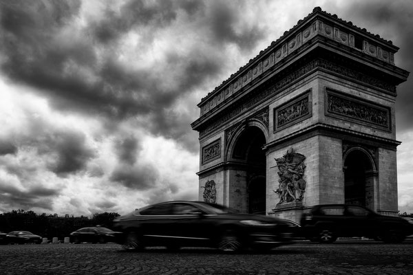 Arc de Triomphe Paris Frankreich Black and White