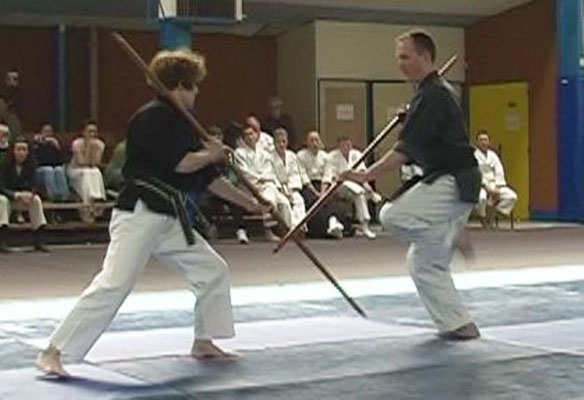 Mireille Auda et Philippe Lesca : Karaté, Self Défense, Kobudo, Ju Jitsu © Frédéric Dupertout – Les Ecoles Bushido