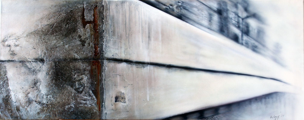 Auf der anderen Seite der Mauer, 120x40, 2009