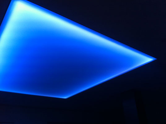 Lichtdecke LED RGB Vogel Spanndecken