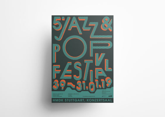 Postervorschlag für das Jazz & Pop Festival Stuttgart 2019  | ©2019 Marius C. Merkel
