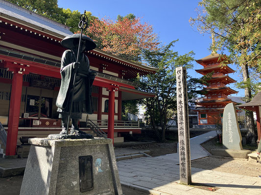 到着、参拝