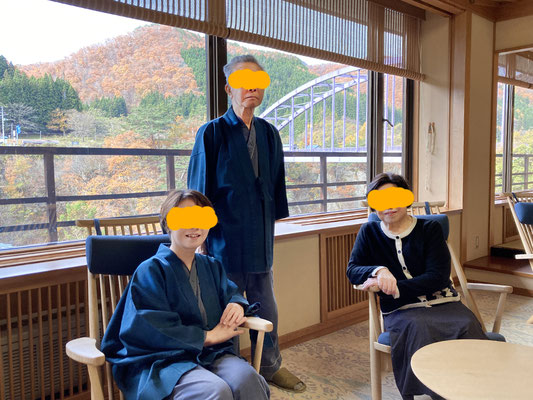 若女将に撮ってもらいました