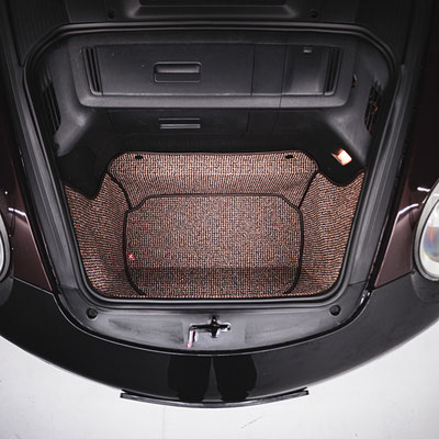 Kofferraummatte Watercooled 997 987 - 911, Boxster, Cayman Kofferraummatte 2005-2012 - Braun Houndstooth Pepita  Porsche 911