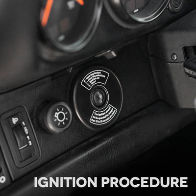 Zündschlossabdeckung Ignition switch cover for G-model, 964 & 993 F Porsche 911