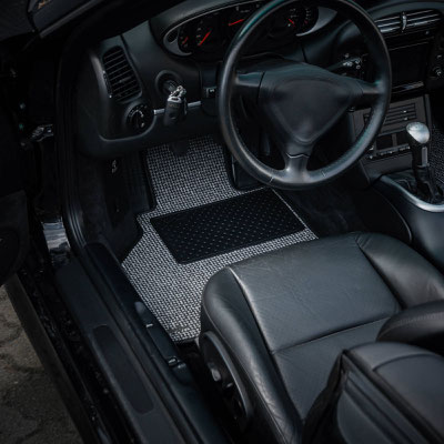 Aircooled Luftgekühlt Watercooled Fußmatten Floor Mats 356, 924, 944, 968 und 2.7, 3.0SC, 3.2, 964, 993, 996, 997, 991, 992, Macan, Cayenne, Panamera, Boxster Cayman Pepita Hahnentritt  Porsche