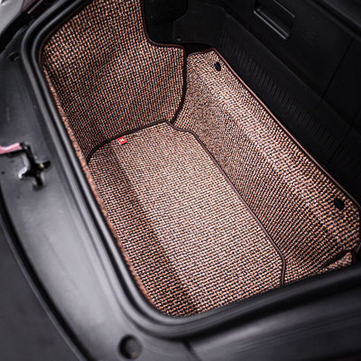 Kofferraummatte Watercooled 997 987 - 911, Boxster, Cayman Kofferraummatte 2005-2012 - Braun Houndstooth Pepita  Porsche 911