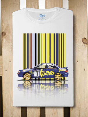 T-Shirt 555 Rallye Subaru Impreza WRX STI