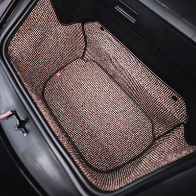 Kofferraummatte Watercooled 997 987 - 911, Boxster, Cayman Kofferraummatte 2005-2012 - Braun Houndstooth Pepita  Porsche 911