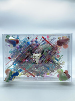 157 August 29, 1938  (Hermann)  12cm x 26.4cm x 18cm  Mixed Media  2023