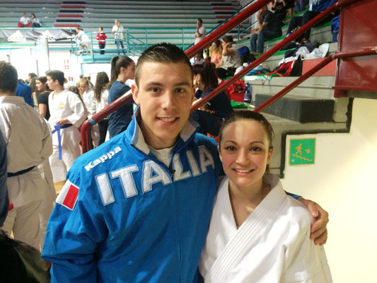 Jennifer con il campione Europeo Busato - 2015 Open d'Italia 