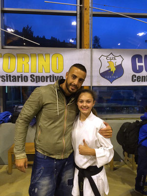 Camilla con il campione del Mondo Stefano Maniscalco - 2015 Bardonecchia