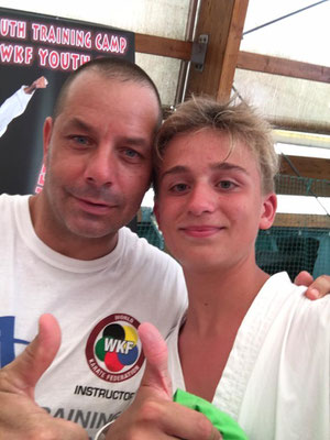 Andrea con Davide Benetello - 2016 WKF Umag