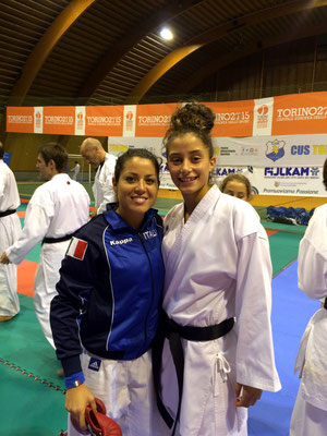 Annalisa con la campionessa Europea Laura Pasqua - 2015 Bardonecchia