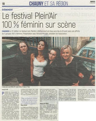 Article de presse de l'Union du dimanche 09 Avril 2023.